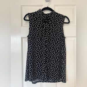 Office sleeveless blouse